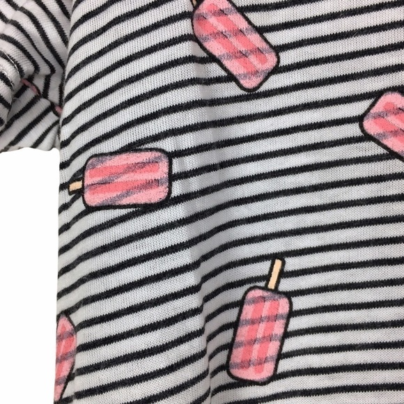 GRAYSON THREADS T Shirt Top Popsicles Stripe Hi Lo Hem Short Sleeves Size XL - Picture 9 of 10